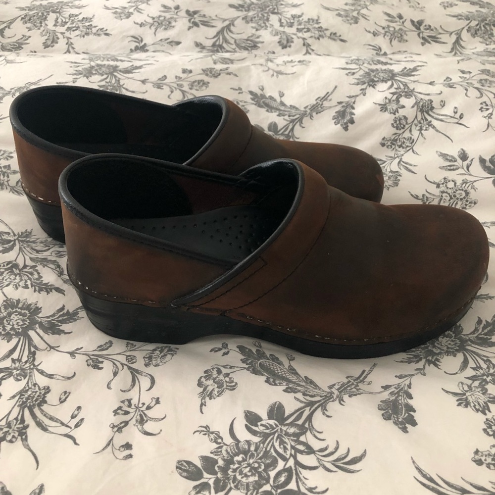 Women’s Brown Leather Dansko Clog